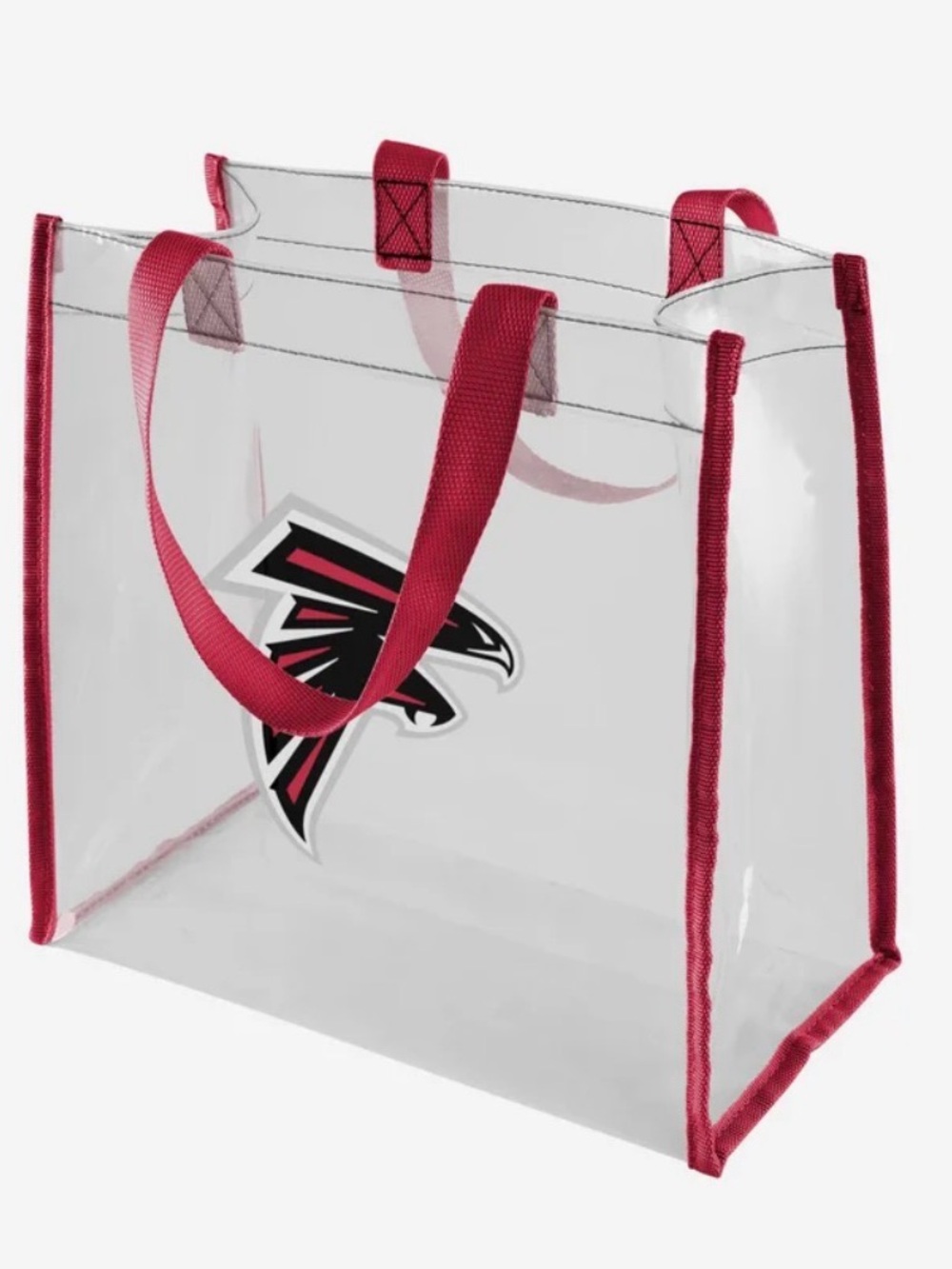 NWT FOCO Licensed Atlanta Falcons Clear Reusable Tot Bag Stadium Purse